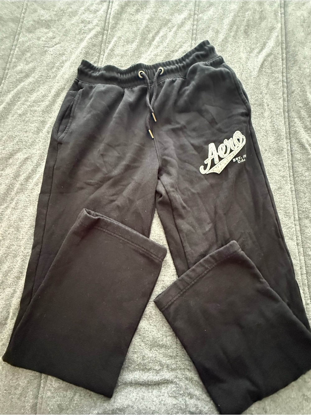 Aeropostale Black Logo Sweatpants